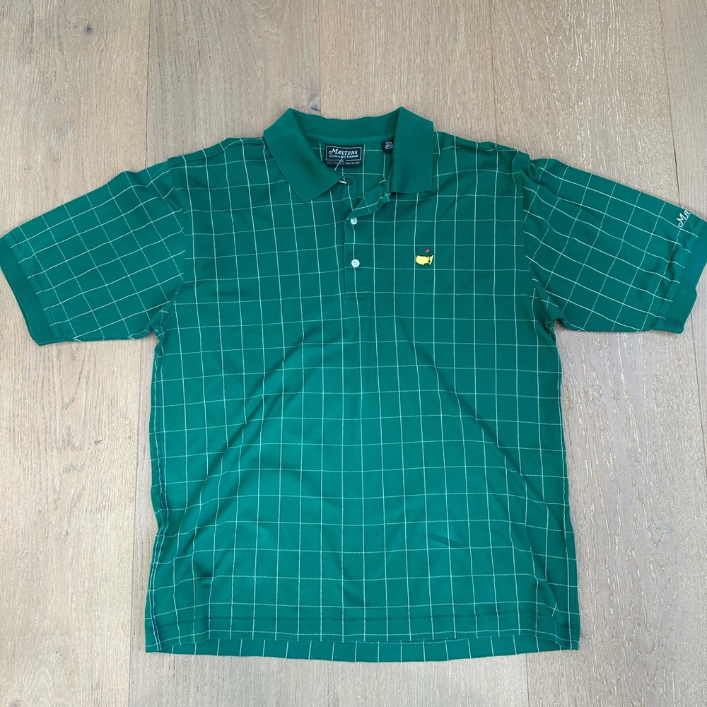 Masters Collection polo golf shirt size Large color green